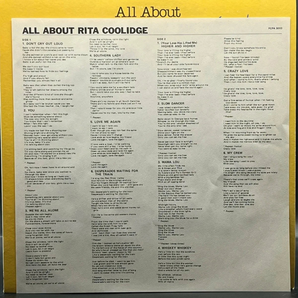 Rita Coolidge - All About Rita Coolidge