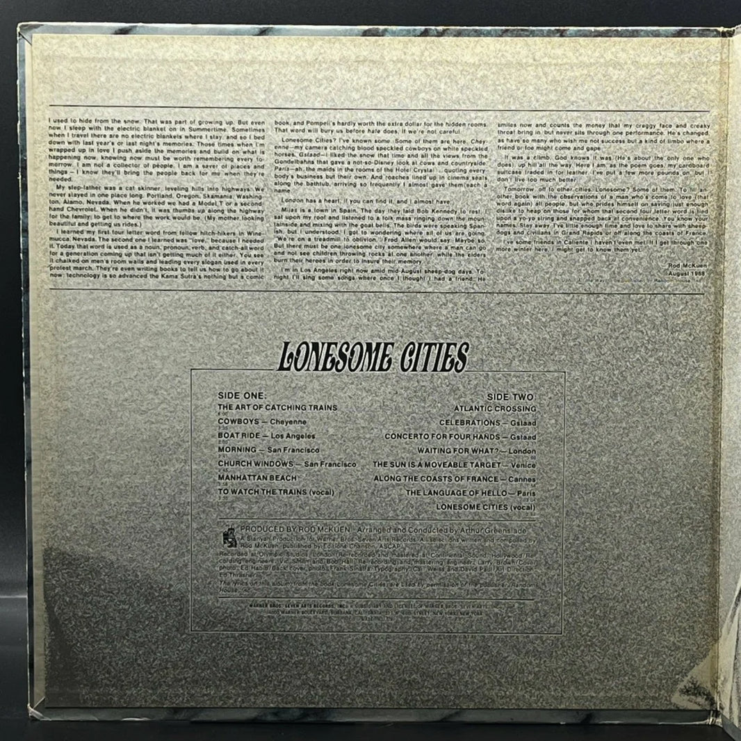 Rod McKuen - Lonesome Cities