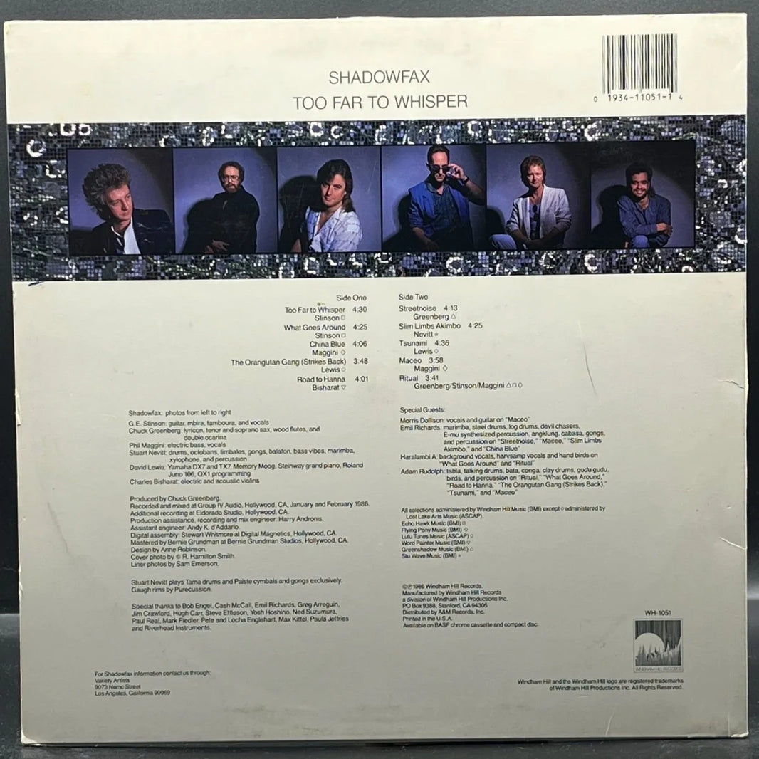 Shadowfax - Too Far To Whisper