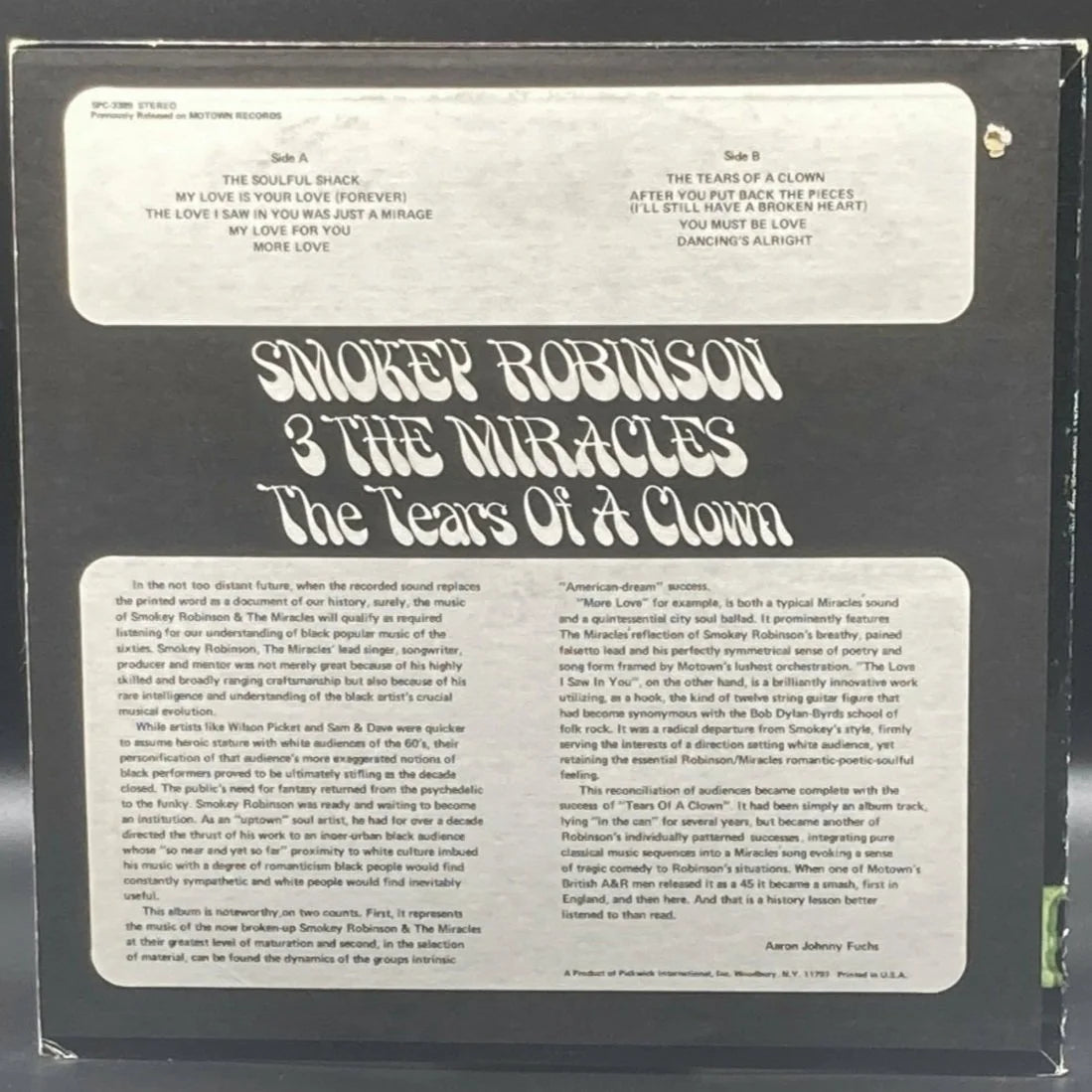 Smokey Robinson & The Miracles - The Tears of a Clown