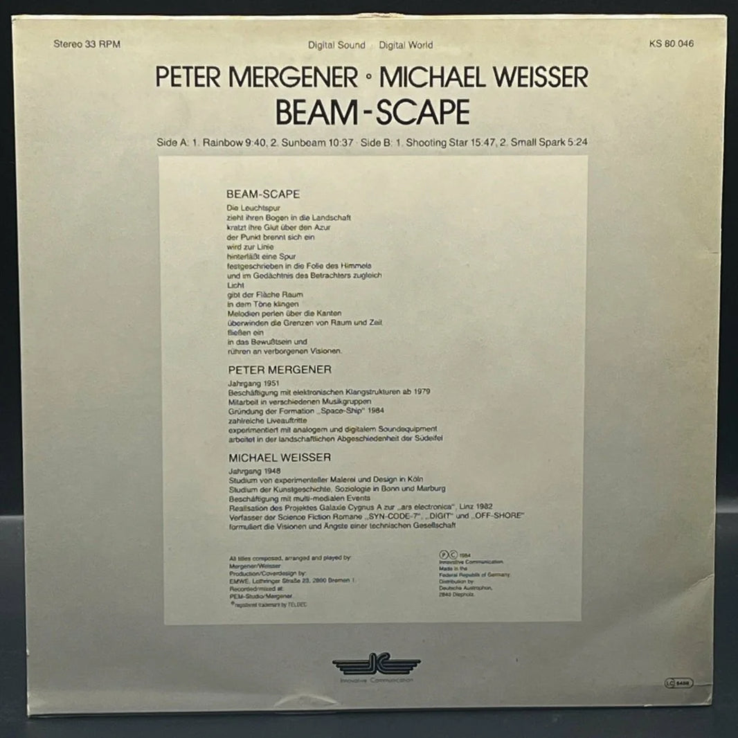 Software (Peter Mergener & Michael Weisser) - Beam-Scape