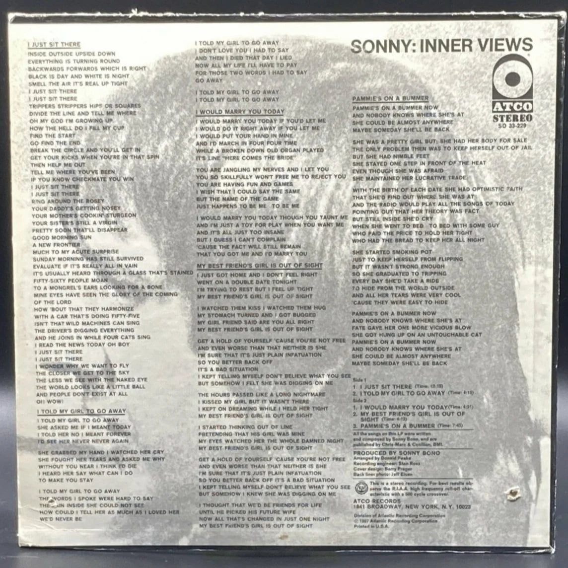 Sonny Bono - Inner Views