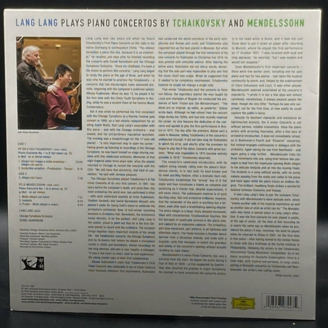 Tchaikovsky & Mendelssohn (Lang Lang & The Chicago Symphony Orchestra) - First Piano Concertos