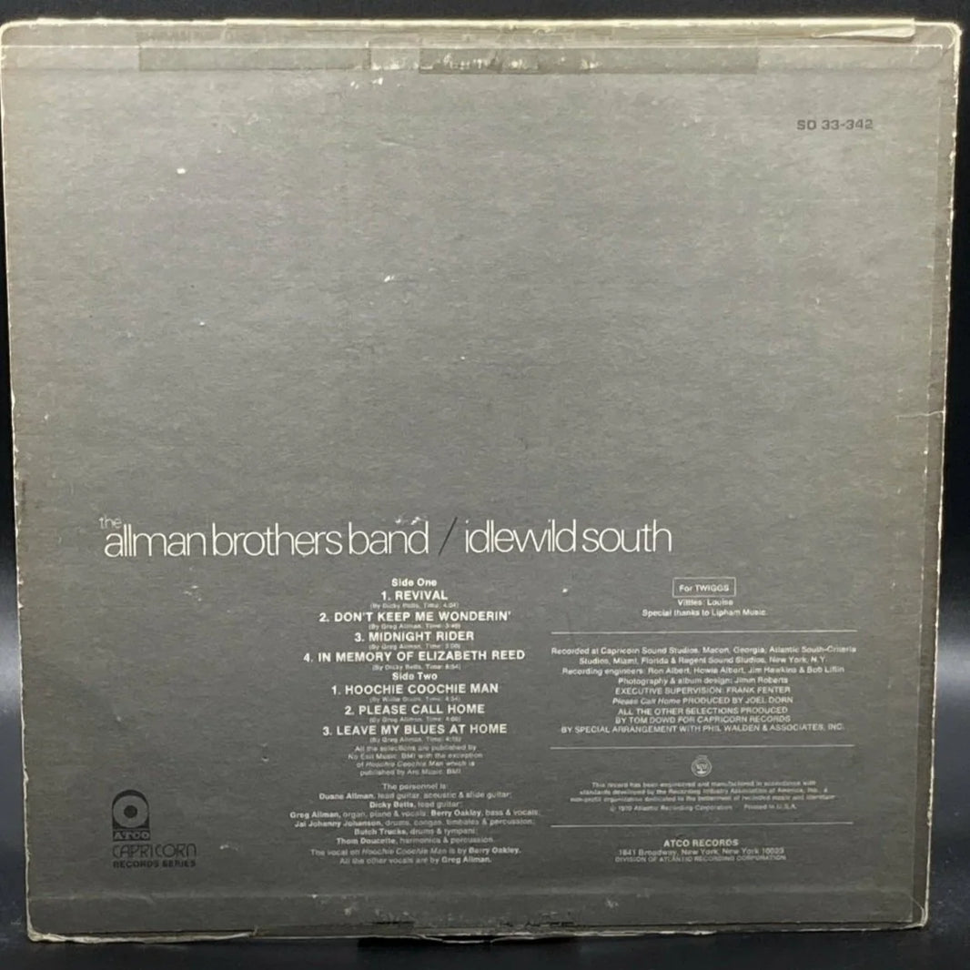 The Allman Brothers Band - Idlewild South