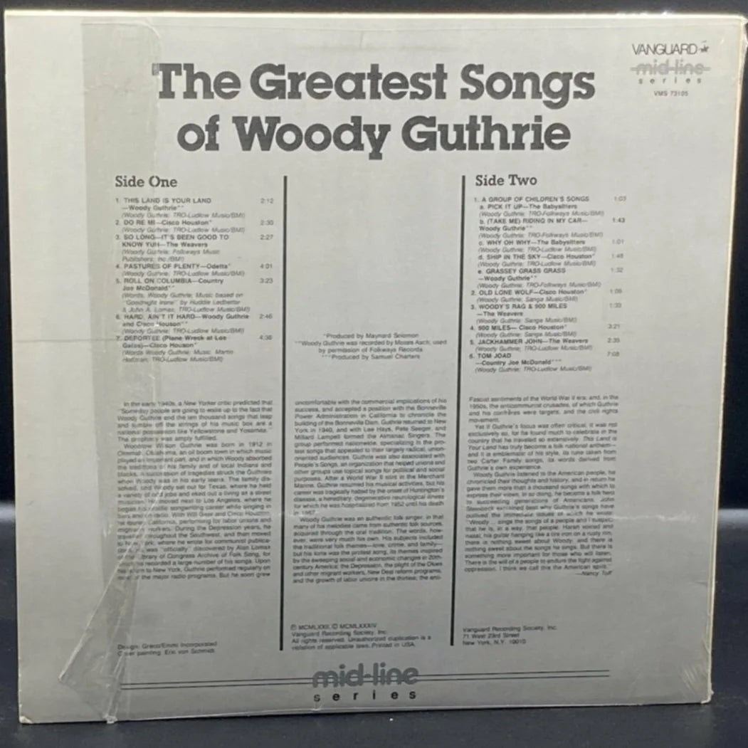 The Greatest Songs Of Woody Guthrie