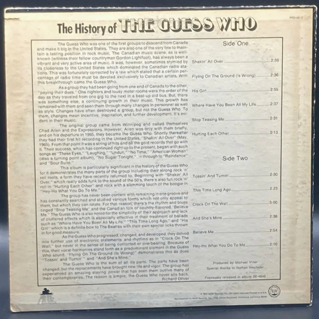 The Guess Who - The History of The Guess Who