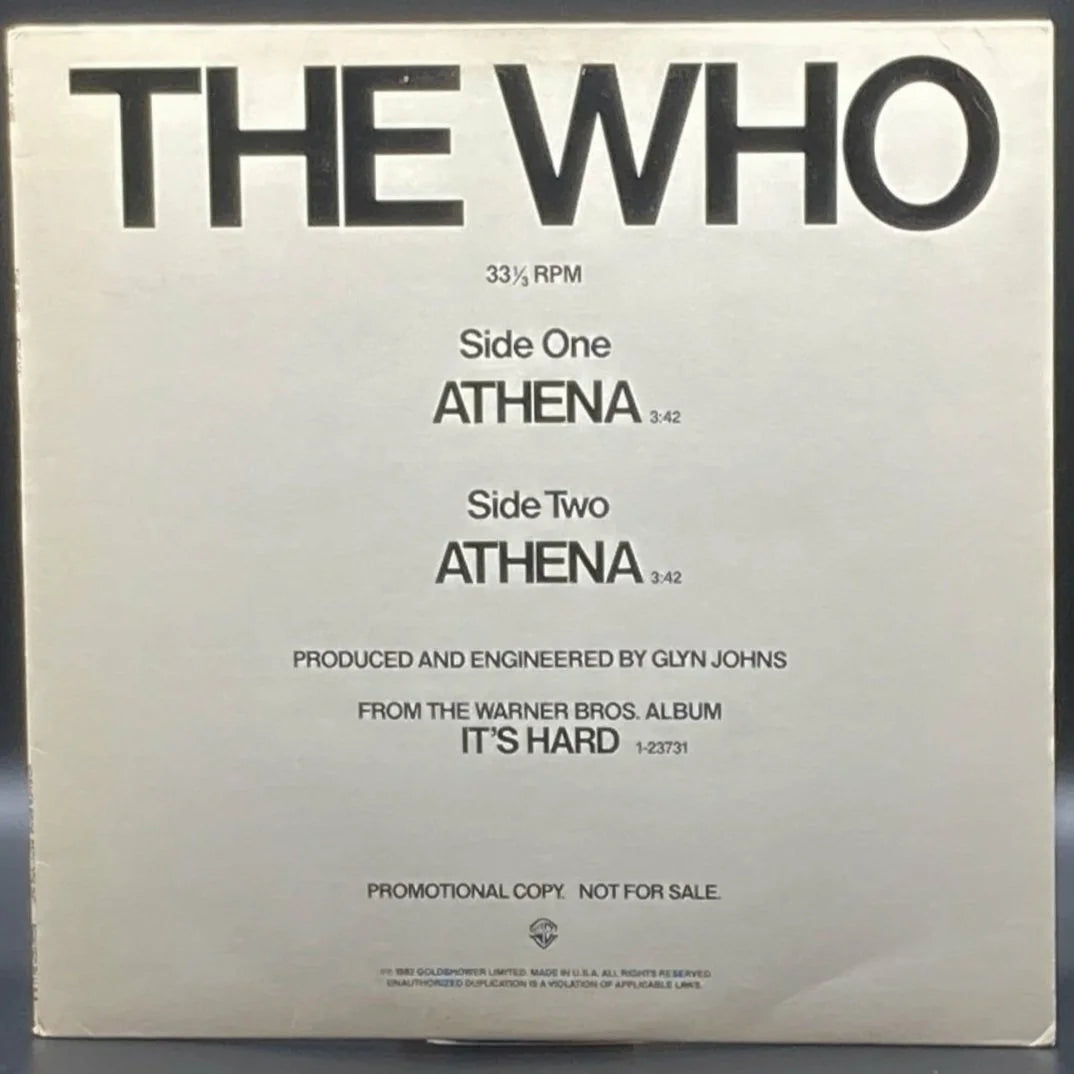 The Who - Athena (Promo Single)