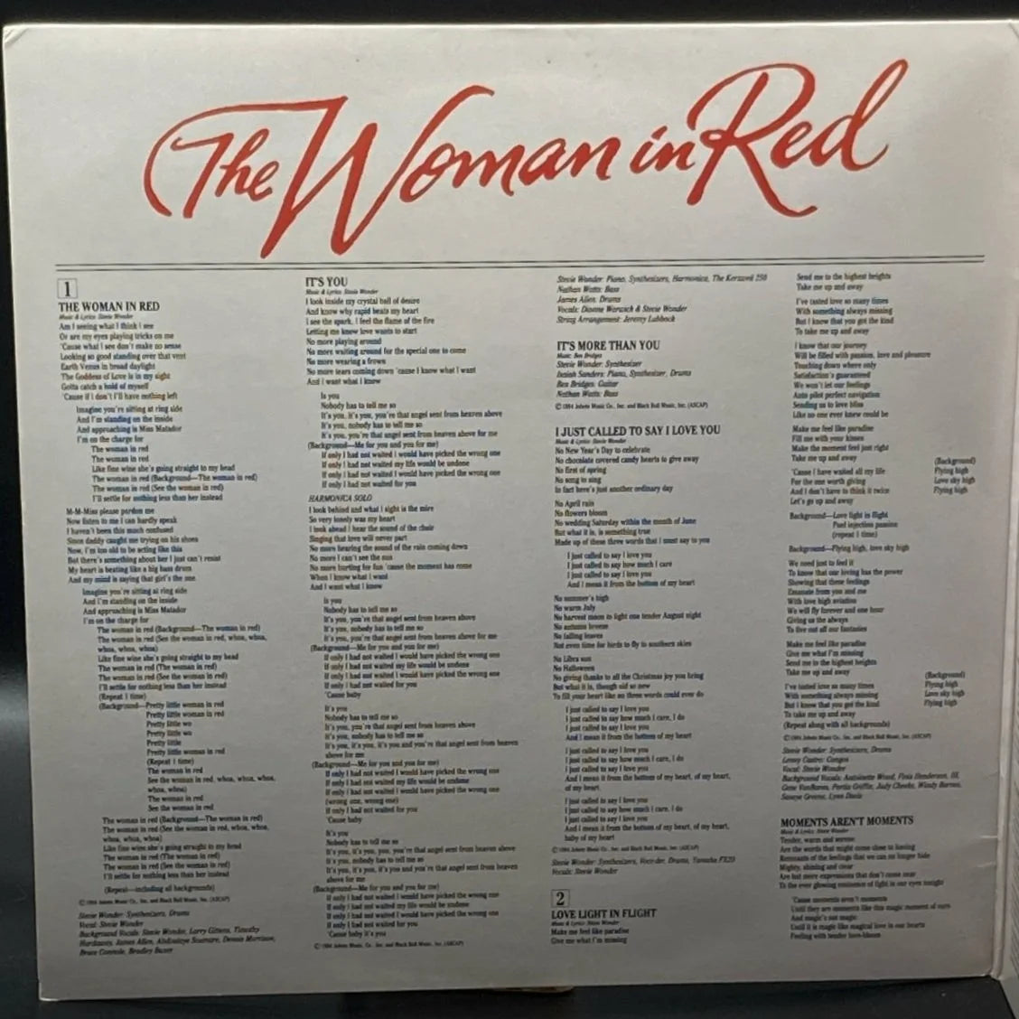 The Woman In Red (Selections from The Original Motion Picture Soundtrack)