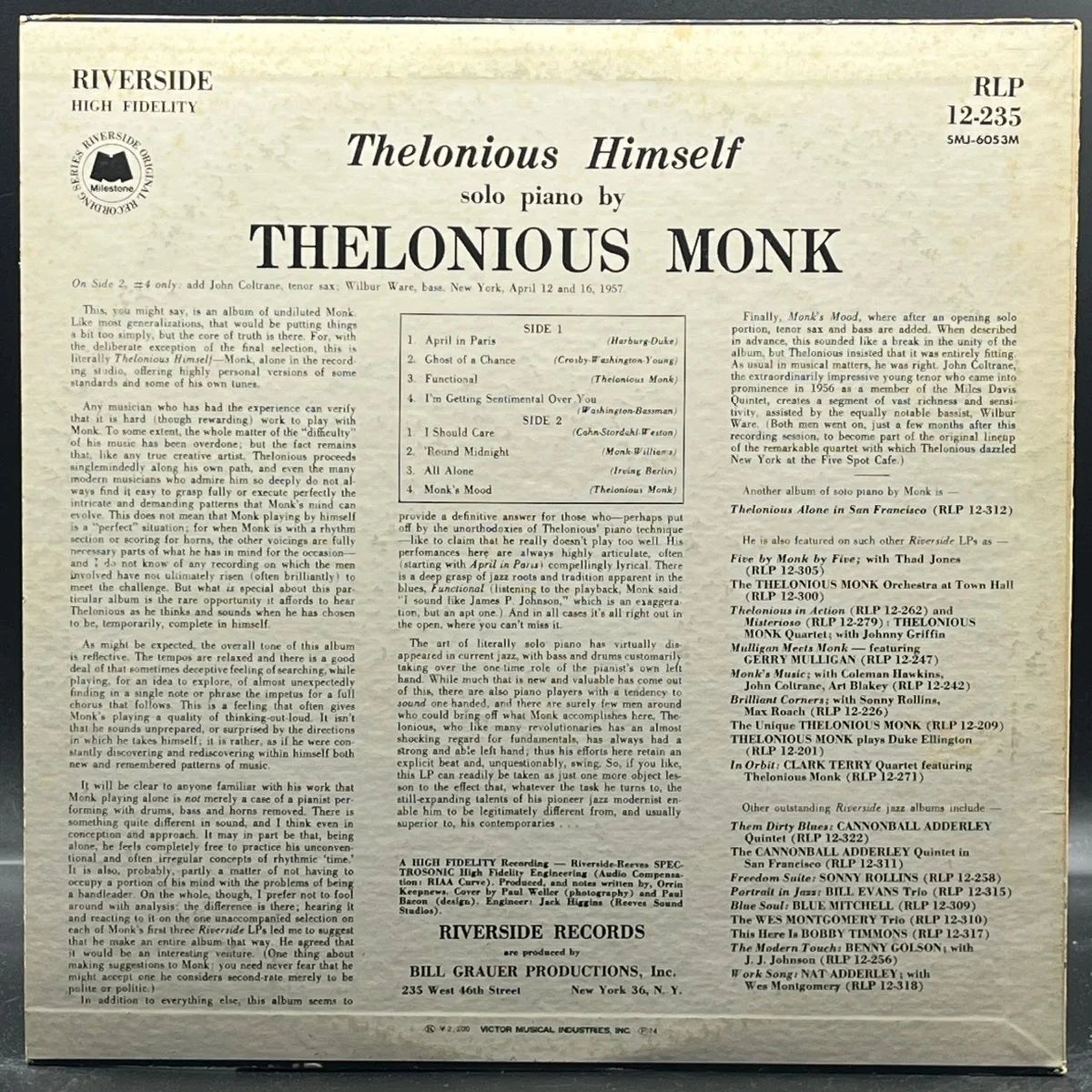 Thelonious Monk - Thelonious Himself