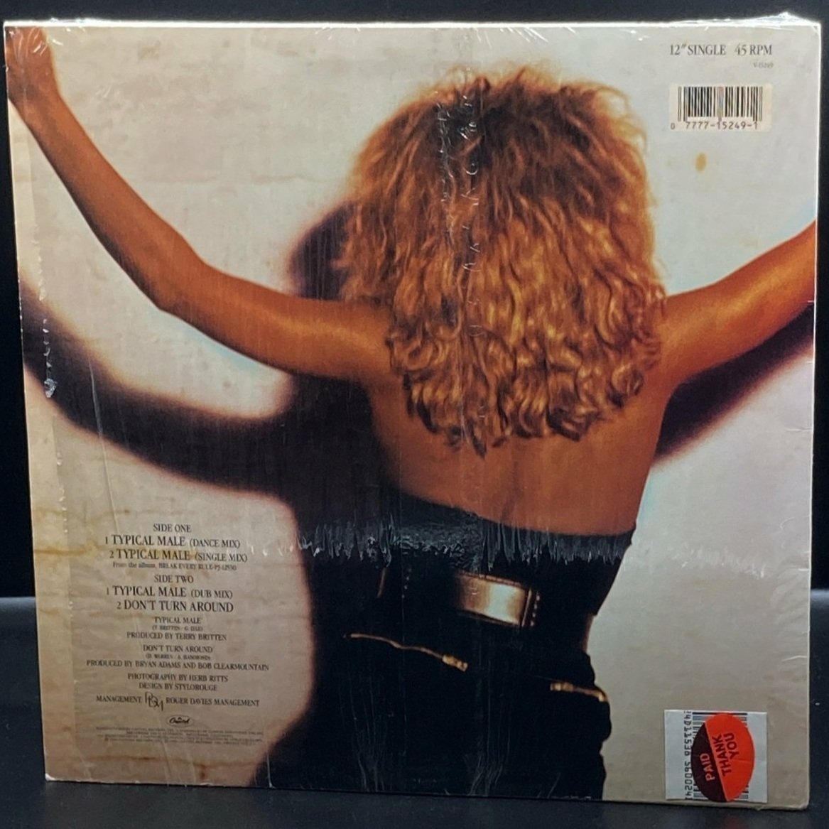 Tina Turner - Typical Male (Dance Mix Single)