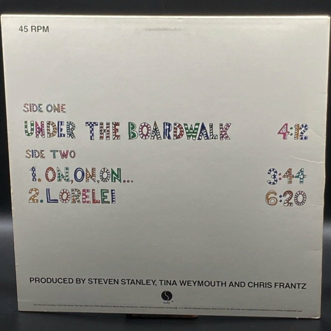 Tom Tom Club - Under The Boardwalk (Single)