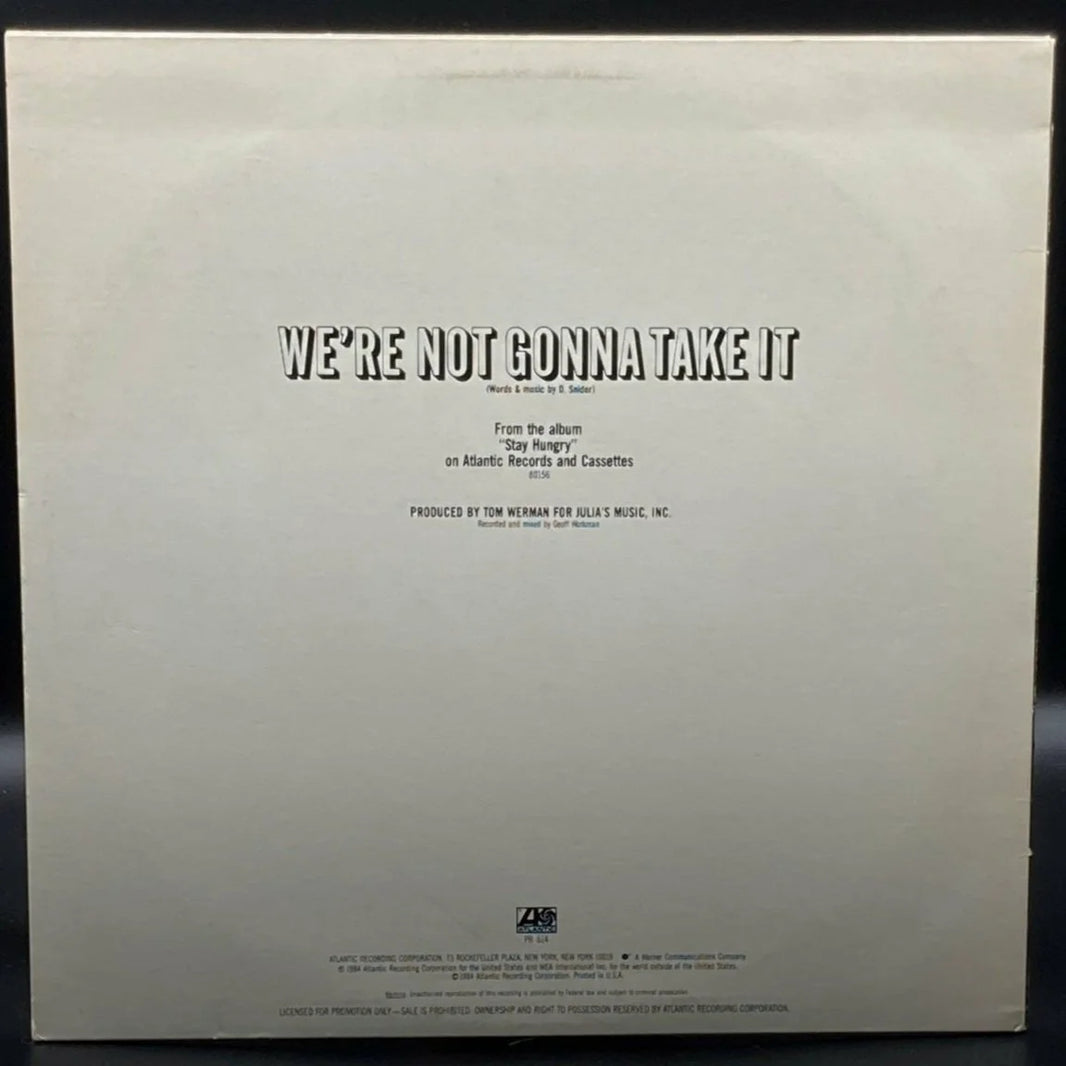 Twisted Sister - We're Not Gonna Take It (Single)
